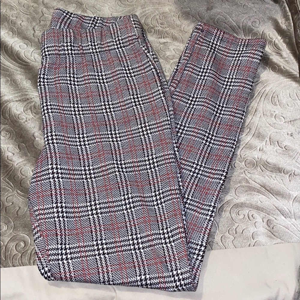 Plaid jeggings